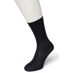 Bonnie Doon Wol/Katoen Sok Donker Blauw Dames maat 39/42 - Buitenkant 70% Fijne Wol - Binnenkant Katoen - Niet irriterend - Heerlijk warm - Gladde Naden - Zeer Comfortabel - Wollen sokken - Donkerblauw - Navy - Dark Blue - BD631402.102