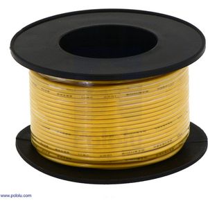 Stranded Wire 20 AWG 12 meter in de kleur Geel