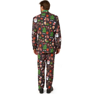 OppoSuits Merry Jinglejoy Mannen Pak - Heren Kostuum - Kerst Outfit - Maat EU52
