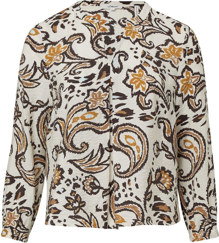 Blouse - Tuniekblouse - Bloemenprint - Vrouwelijk - Elegante Plooidetails