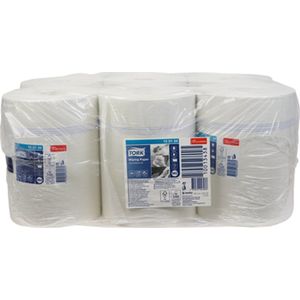 Tork Wiping Centerfeed Poetspapier Advanced, 1-laags, wit M2, 275mtr/24,5cm (100134)- 20 x 6 rollen voordeelverpakking