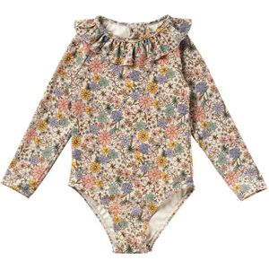 SALTED STORIES Sparkly Fleurs Bodysuit Zwemkleding Meisjes - Multi - Maat 134/140