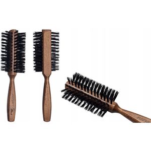 GORGOL Natuurlijke Varkenshaar Haarkam - Halfcirkelvormig, Hout