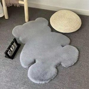 Zacht Shaggy Vloerkleed voor Kinderen Slaapkamer Schattig Zacht Pluizig Fuzzy Shaggy Tapijt Tapijt Schattige Baby Speelmat Schattige Gezellige voor Kinderen(Grijs) vloerkleed