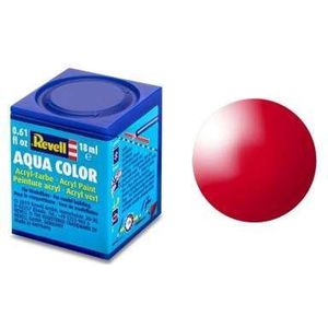 Revell Aqua #34 Italian Ferrari Red - Gloss - Acryl - 18ml Verf potje