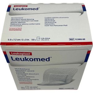 Voordeelverpakking 3 X Leukomed 7,2 x 5cm steriel 50 stuks (7238000)