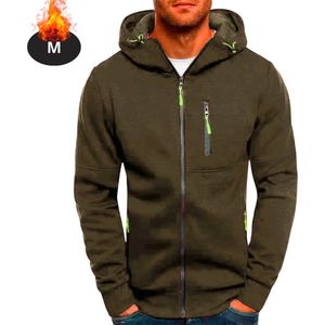 Bovista Vest Heren - Sweater - Sweaters - Hoodie - Warme Trui - Lang - Legergroen - S