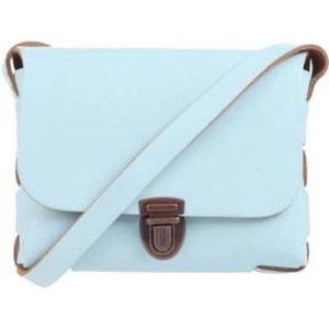 Elvy Bags Gloria Plain Crossbodytas - Lichtblauw