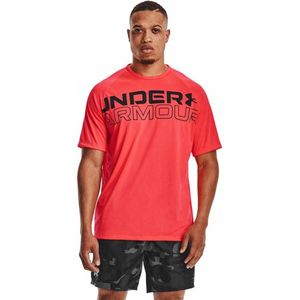 Under Armour Tech 2.0 Wordmark heren sportshirt rood
