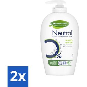 Neutral - Handzeep - Met Pomp - Hand Wash - Sensitive Skin - 250ml x 2