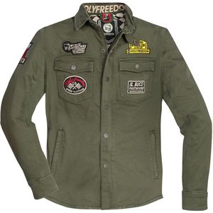 HolyFreedom Lieutenant Groen Textiele Motorjas - Maat M - Jas