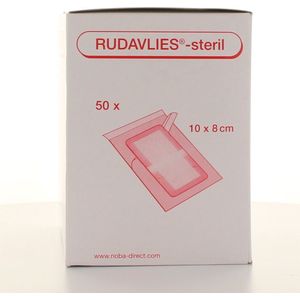 Noba Wondpleister - Eilandpleister - Rudavlies Wit 10 x 8cm - 50 stuks