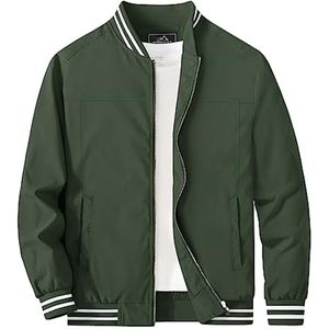 Lichtgewicht Heren Bomberjack - Dunne Overgangsjas voor Herfst en Vrijetijd - Casual Jassen met Zakken