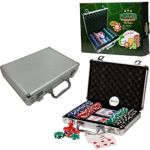 Lastig neem medicijnen laten vallen Poker set in aluminium koffer 200-delig - Gezelschapsspellen online? | Alle  spellen | beslist.nl