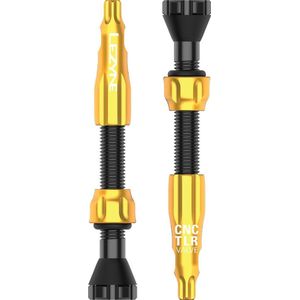 Lezyne CNC TLR Tubeless Valve – Lichtgewicht – Gemaakt van sterk aluminium – 44mm – Goud