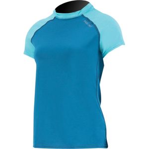 Prolimit - UV-shirt voor vrouwen - Korte mouw - PureGirl - Blauw/Turquoise - maat XS