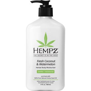 Hempz Original Fresh Coconut & Watermelon Herbal Body Moisturizer 500 ml - Hydraterende Crème - Body Lotion voor Dames en Heren - Hydraterend & Verzachtend - Kokosnoot Watermeloen
