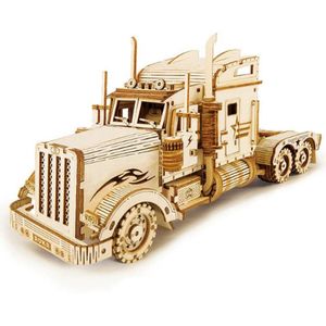 Robotime Vrachtwagen Modelbouw Bouwpakket Hout 3D Puzzel Tieners Volwassenen