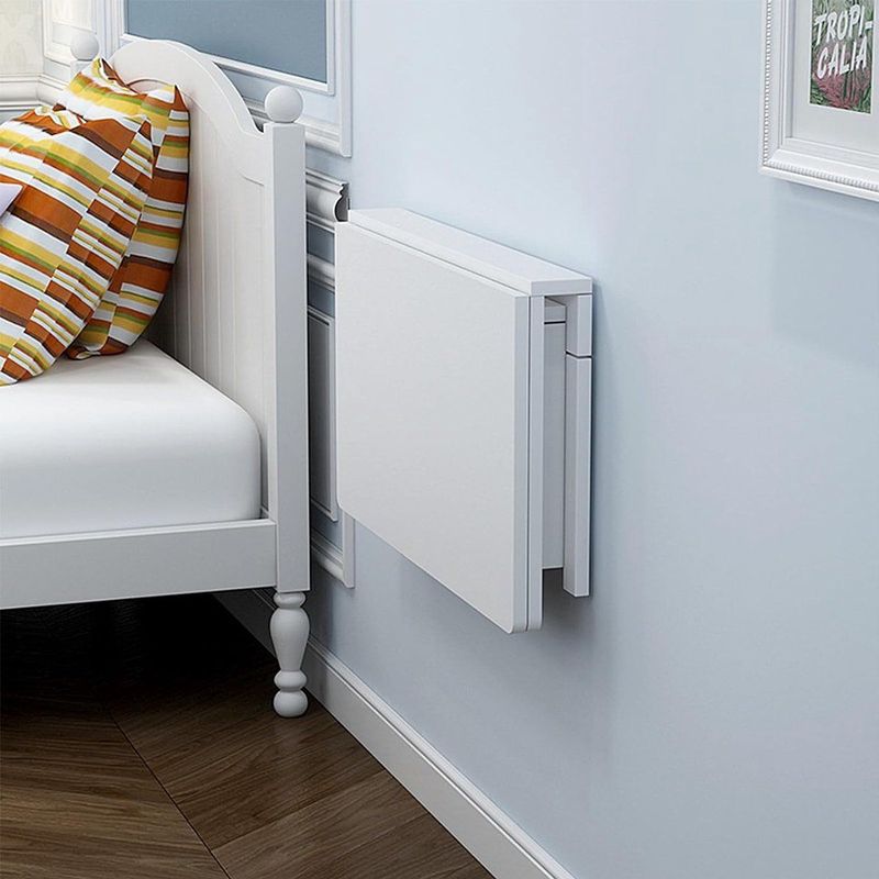 JGS® - Ruimtebesparende Klaptafel, Hoogwaardig Massief Grenenhout, Aan de Muur Gemonteerd voor Werkruimte, Keuken, of Wasruimte-