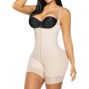 Somstyle Corrigerende Buttlift Body - Maat L - Bodysuit - Corrigerend Ondergoed Dames - Beige