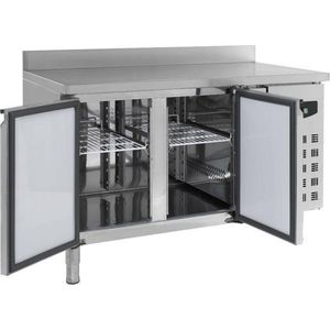 Professionele Koelwerkbank | Opstaande rand | 2 Deuren | RVS | Standard Line | Combisteel | 7450.0780 | Horeca