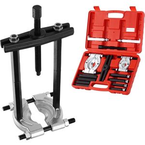 Lagertrekkerset - 45-Staal - 360x230x63mm - Roestwerende Coating die Slijtvast - Maximale Trekkracht van 5 ton - Onbeperkte Compatibiliteit - voor Meeste Voertuigen - Terreinvoertuigen en Lichte Vrachtwagens - Zwart