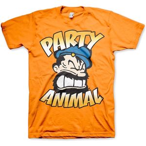 Popeye Brutos Party Animal T-Shirt Orange-S