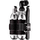 Lezyne Twin Kit und Lever Kit Combo Co2-pomp, zwart/zilver