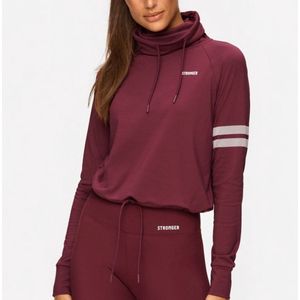 Stronger - Signature Turtleneck - Sportvest - Dames - Rood - Maat XL