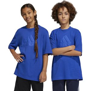 adidas - Future Icons Logo - Piqué T-shirt - Blauw - Kinderen