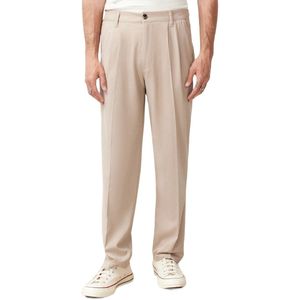 Trendyol Marineblauwe Geplooide Klassieke Baggy Fit Stoffen Broek Tmnss24Pl00024