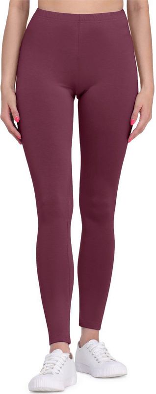 Bellivalini BLV-BLV50-147-LE Dames Leggings - Sport - Vrijetijdsbroek - Lang - Viscose - Sporbroek - Yogabroek - Wijnrood - XS