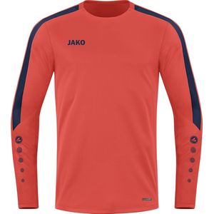 JAKO Power Sweater Oranje-Marine Maat S