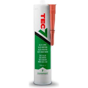 Tec7 - Lijm, verzegel en monteer alles - Tec7 - 310 ml koker Terra Cotta