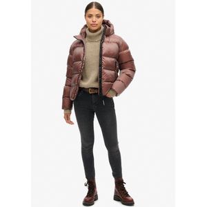 Superdry Hooded Luxe Sports Puffer Winterjas Dames - Maat 16