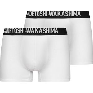 HIDETOSHI WAKASHIMA ""Sapporo""| Heren Boxershort | Heren Ondergoed | 2-pak | wit | Maat: L