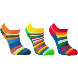 Sneakersokken voor kinderen | Kindersokken met anti-slip | Maat: 31-34 | Aantal: 3 paar