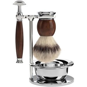 MÜHLE -Scheerset 4-delig Sophist - Ironwood Saf.Razor