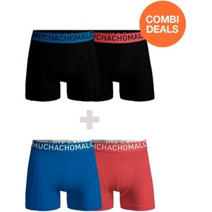 Muchachomalo Heren Boxershorts - 2+2 Pack - Maat XXXL - 95% Katoen - Mannen Onderbroek