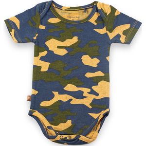 Frogs and Dogs - Fearless Romper camouflage - Multicolor - Maat 68 - Jongens