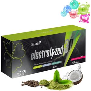 Biostile – Electrolyzed30 – Elektrolyten, Hydratatie en Snel Herstel – Met Vitaminen - Mineralen – 30 Zakjes - 450 g