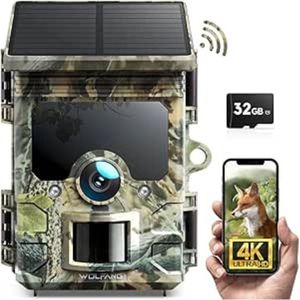 Luxe Wildcamera – Met Nachtzicht en WiFi – Voor Buiten – Wildlife Camera – Buitencamera – Met Sensor – 1440P – 32MP – Weerbestendig – Professionele Beelden