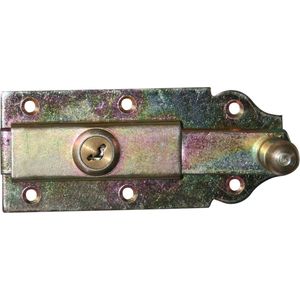 Qlinq Rolschuif met Slot Vlak - Verzinkt - 120 mm