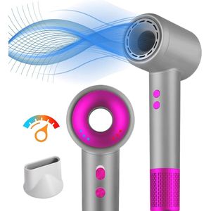 Hoge snelheid haardroger met ionen - 2400 W, professionele motor, 3 warmtestanden, sneldrogend