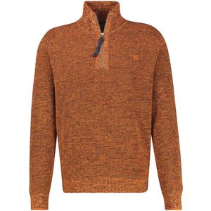 Lerros - Half zip trui - Heren - M - 948 PUMPKIN ORANGE - Katoen - 25N5466