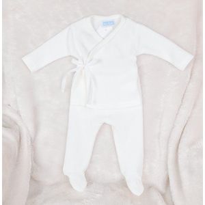 Mac Iusion Rib Baby Pakje 2-dlg | Overslag | Creme |Newborn | maat 50 | BAS10