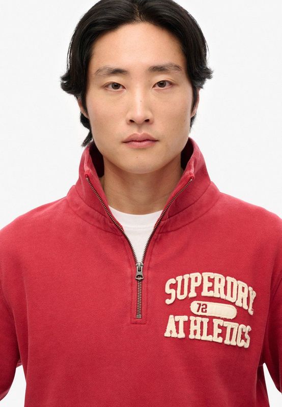 Superdry - Vintage Athletic - Sweatshirt - Halve Rits