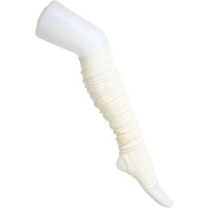 Norfolk Beenwarmers Ballet en Dans - 77cm - Hoge Kwaliteit Zacht Acryl Legwarmer - Oatmeal - Amy