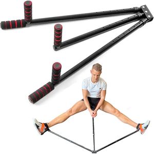 Beenspreider - Verstelbare Yoga Split Trainer – Benen Spagaat Beenspreider – Rekmachine - Stretching Machine - Lenigheid Trainer - Stretchen - Spagaat Trainer - Rood/Zwart