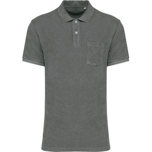 Native Spirit Ecologische badstof herenpolo NS227 - Iron Grey - 3XL